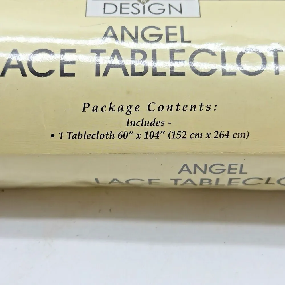 Interiors by Design Angel Lace Tablecloth White 60